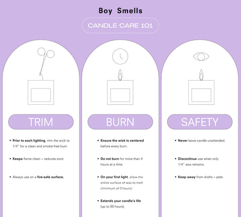 Boy Smells Citrush melted wax pool close-up, shows even burn and steady fragrance release