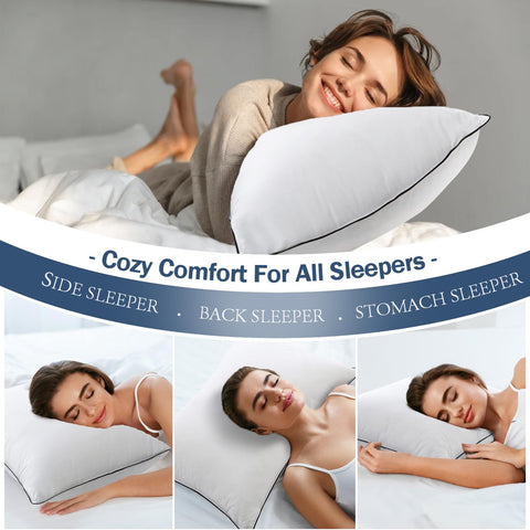 BPC king-size pillow beside a ruler demonstrating generous dimensions and scale