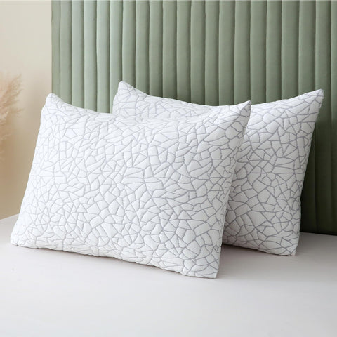 BPC queen pillows front packaging showing set of two and benefits