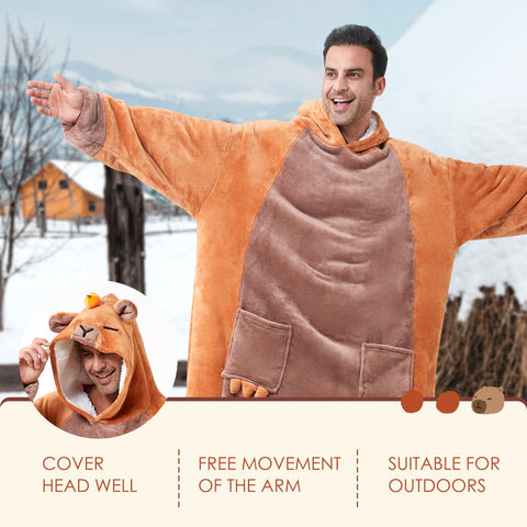 BRAFFWNE size comparison on two models showing kid, adult and extended coverage