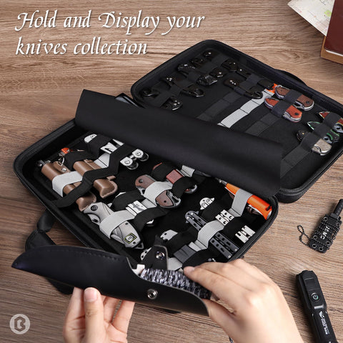 BRANTMAKER open layout showing organized knife slots for quick access