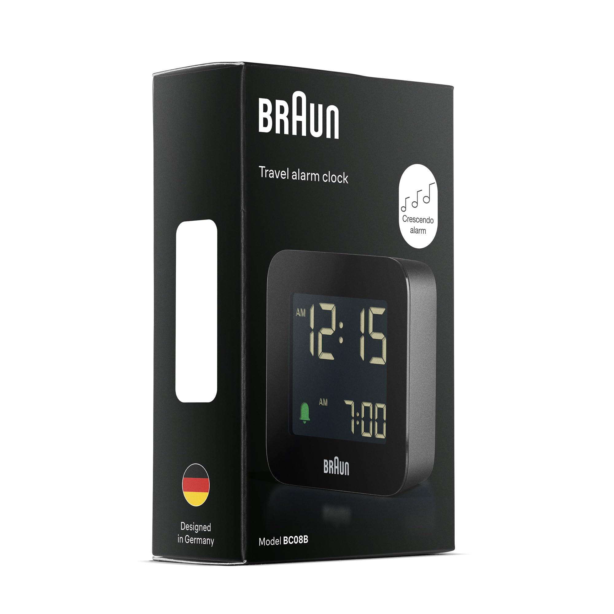 Braun BC08B size comparison next to coin for scale and portability