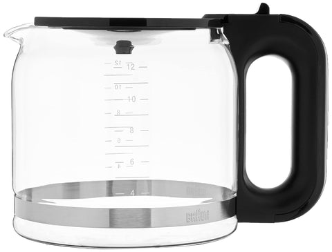 Braun BRSC005 spout detail demonstrating dripless curved pour for spill-free serving