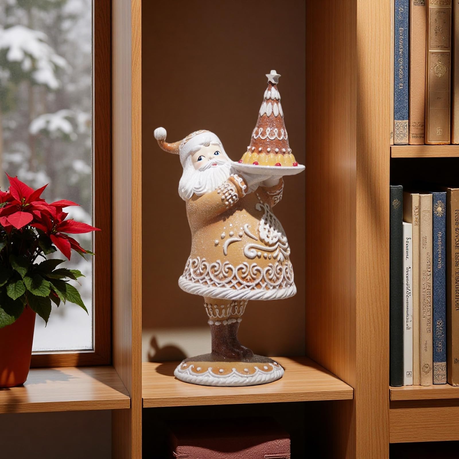Braxio close-up of Santa face and cookie icing for cheerful tabletop appeal