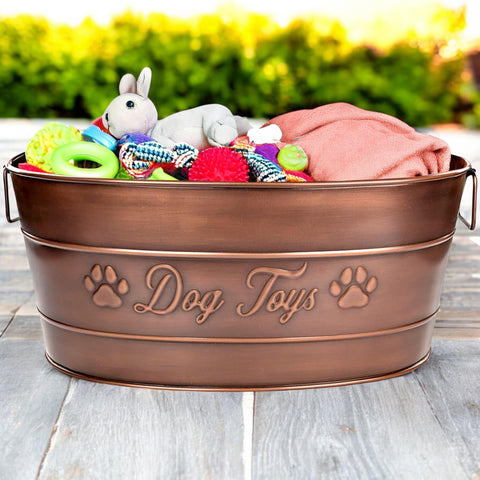 BREKX close-up of embossed "Dog Toys" design highlighting decorative detail and strength