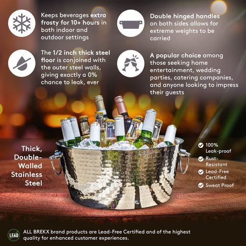 BREKX at an outdoor party displaying stylish centerpiece and entertaining appeal