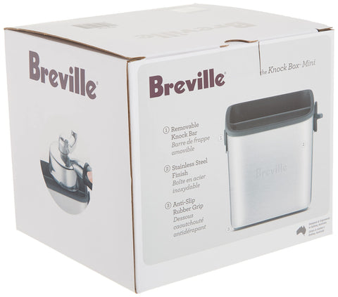 Breville knock box mini anti-slip rubber base closeup for stable knocks