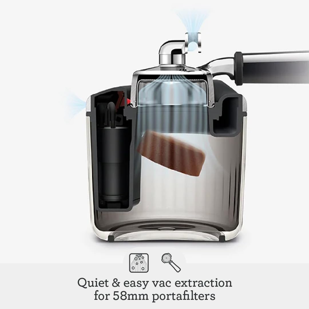 Breville clear Tritan container detail showing visible capacity benefit