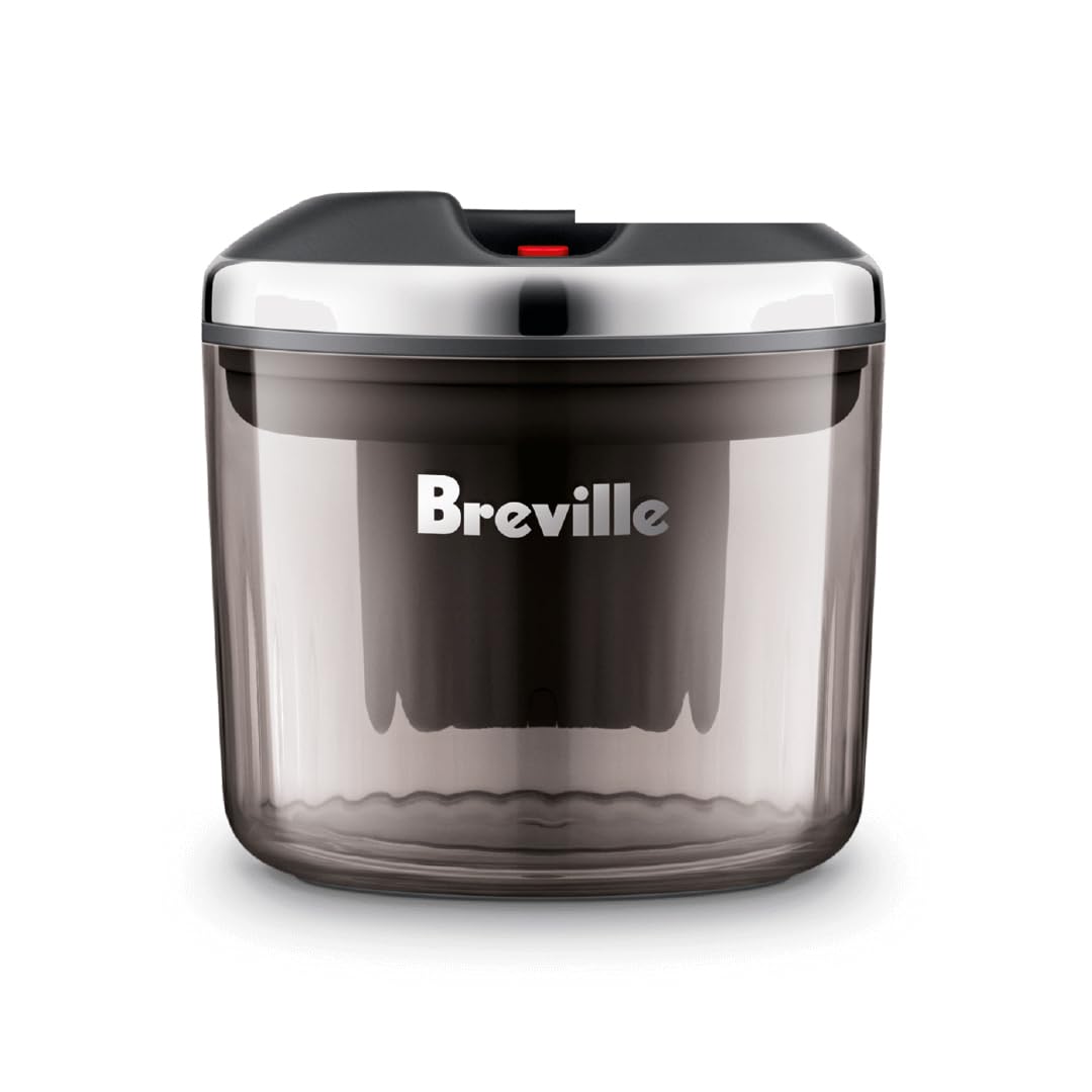 Breville puck sucker front view showing compact design and clear benefit
