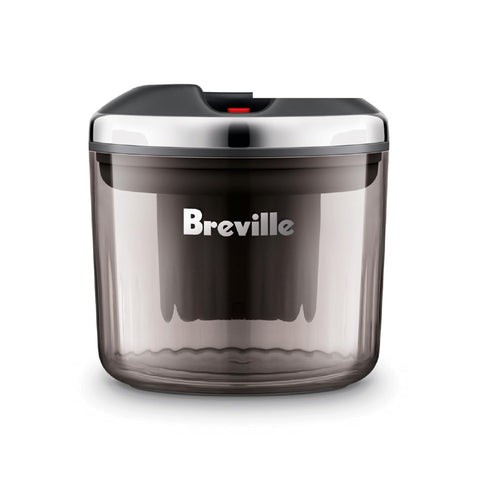 Breville puck sucker front view showing compact design and clear benefit