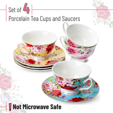Brew To A Tea cup front view highlighting elegant shape and glossy finish