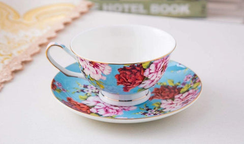 Brew To A Tea set styled on a table conveying coordinated dining appeal