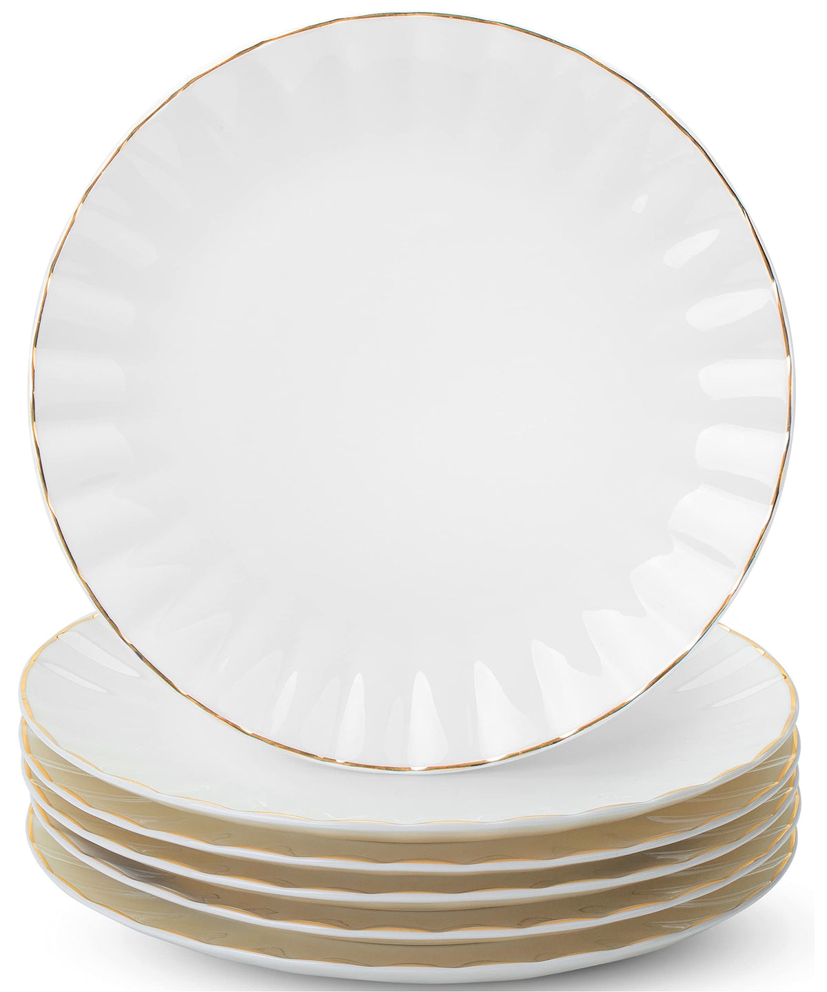 Brew To A Tea stacked plates front view showing elegant serving set benefit