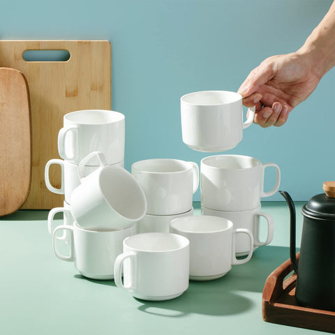 Brew To A Tea mug filled with coffee illustrating heat retention and casual serving