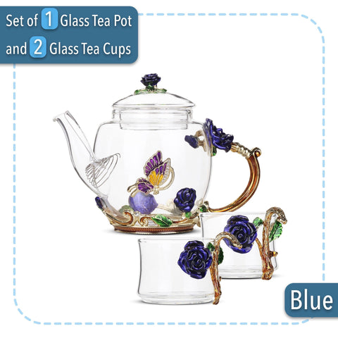 Brew To A Tea teapot close-up highlighting handmade glass and pour clarity benefit