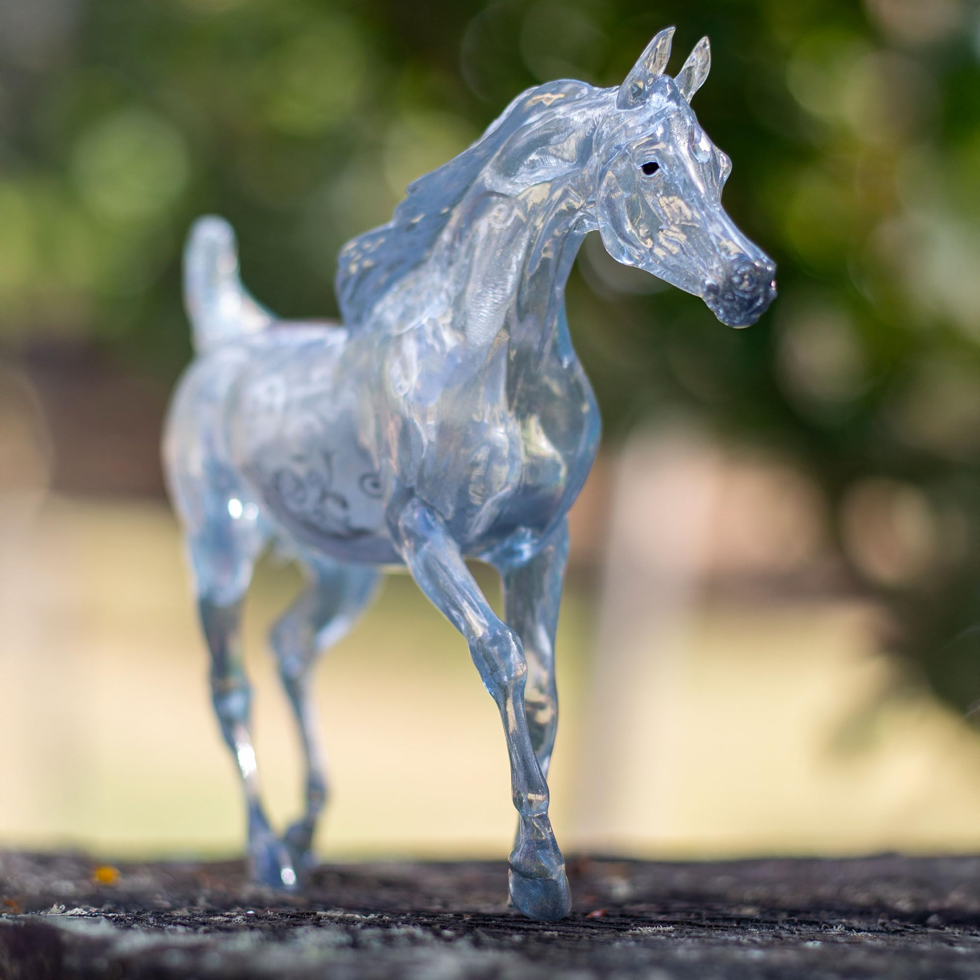 Breyer Radiance beside a ruler showing 9 inch length for size and display planning benefit