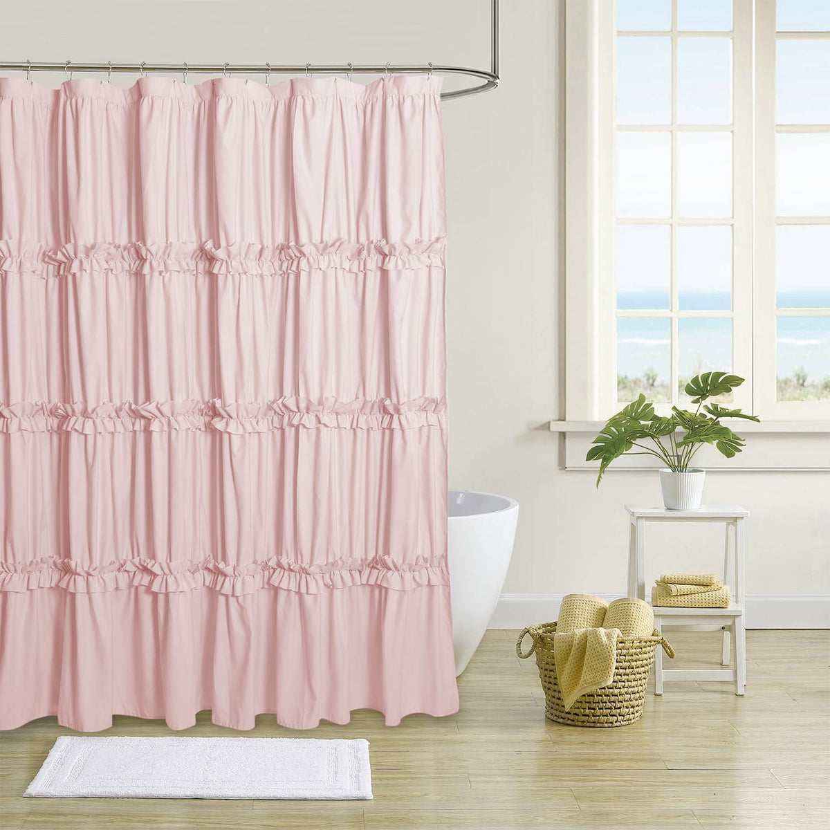 BRHF front panel peach pink showing full ruffled design and visual warmth