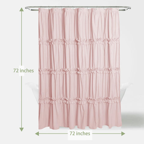 BRHF size and scale with hooks to show fit for standard 72x72 showers