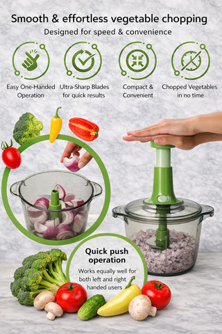 Brieftons Express lid visibility showing transparent lid for precise chopping