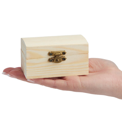 Bright Creations painted chests as party favors showing colorful, finished presentation