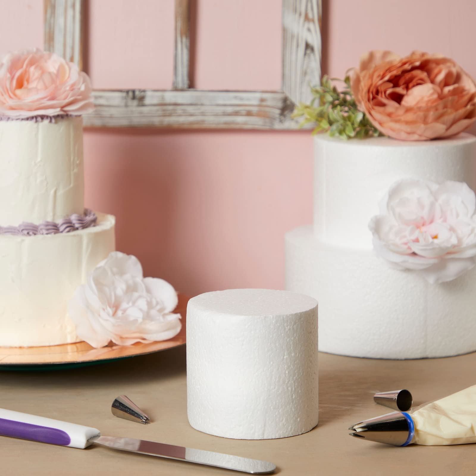 Bright Creations stacked tiers side profile showing realistic cake height