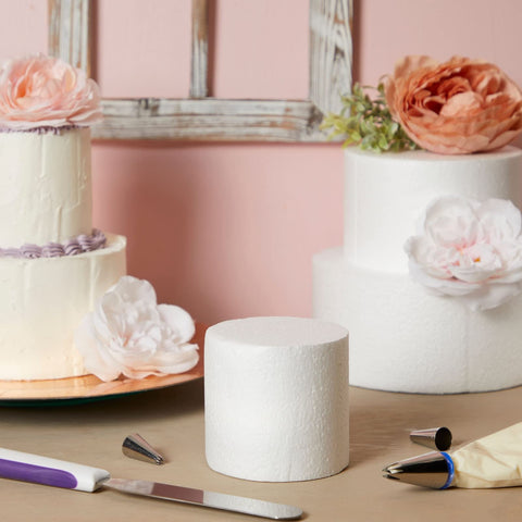 Bright Creations stacked tiers side profile showing realistic cake height