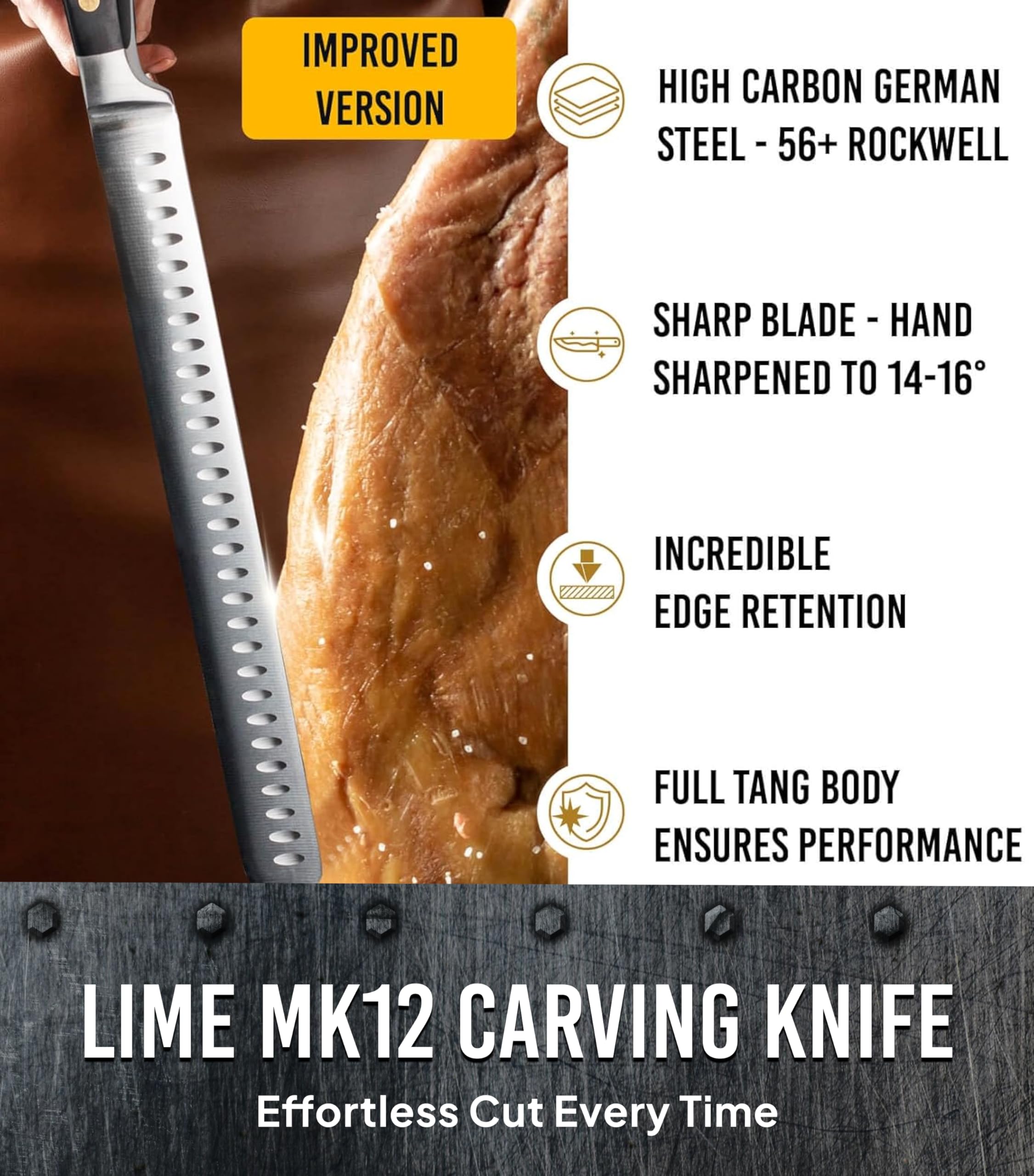 Bright Hobby knife on smoker table in outdoor grilling lifestyle scene