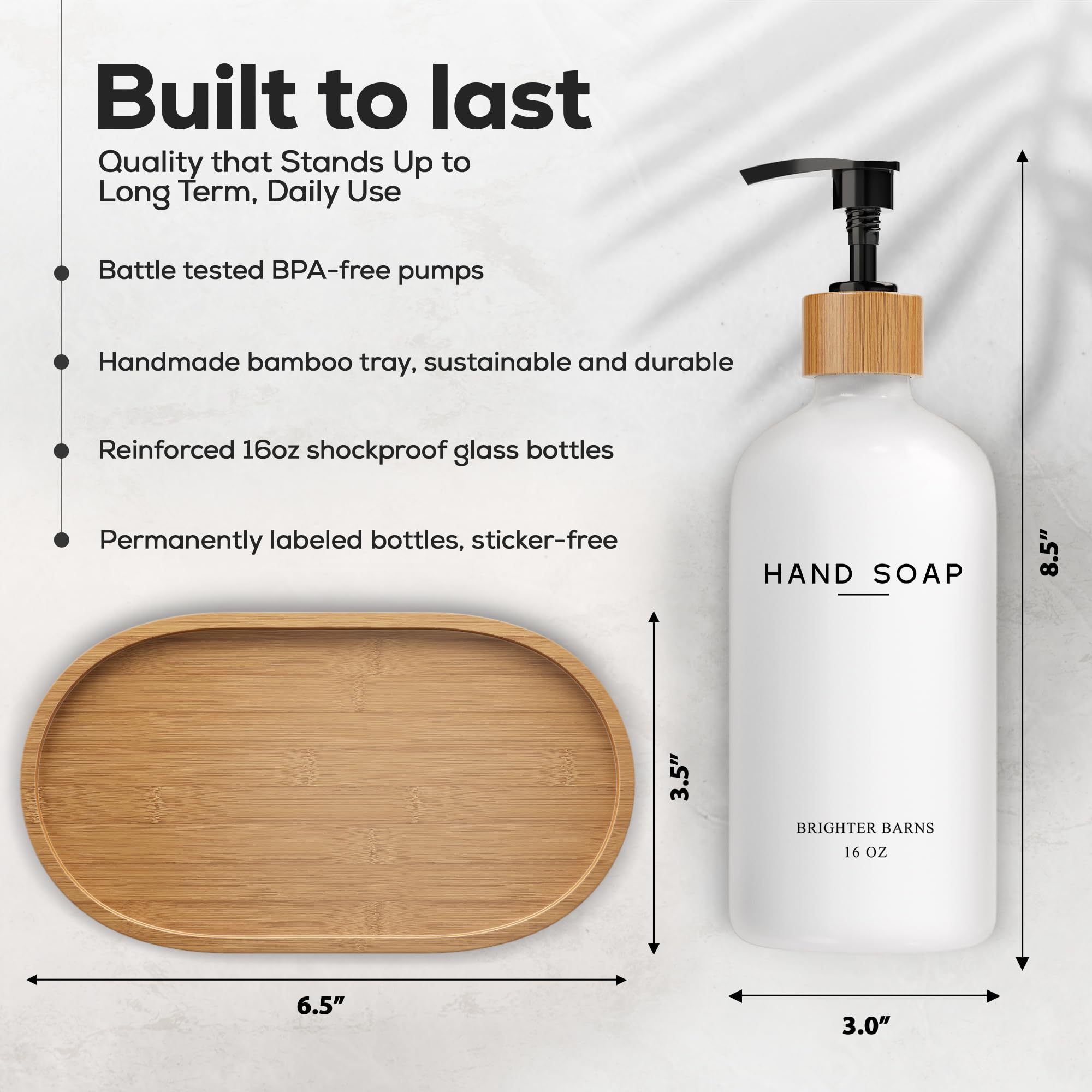 Brighter Barns pump detail in black highlighting rust-resistant function