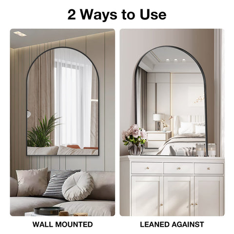 Brightify mirror in protective packaging showing foam and PE bag for safe delivery