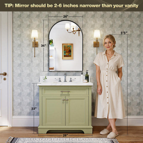 Brightify mirror reflecting a vanity surface showing crystal-clear, distortion-free clarity