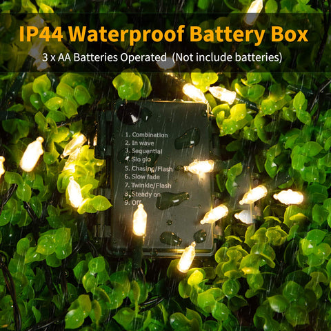 Brightown battery box and button closeup showing easy manual control