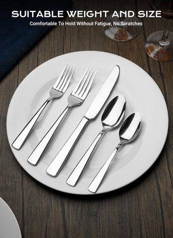 Brightown arranged forks and spoons showing consistent design and balance
