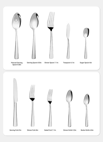 Brightown flatware beside plate showing scale and comfortable size