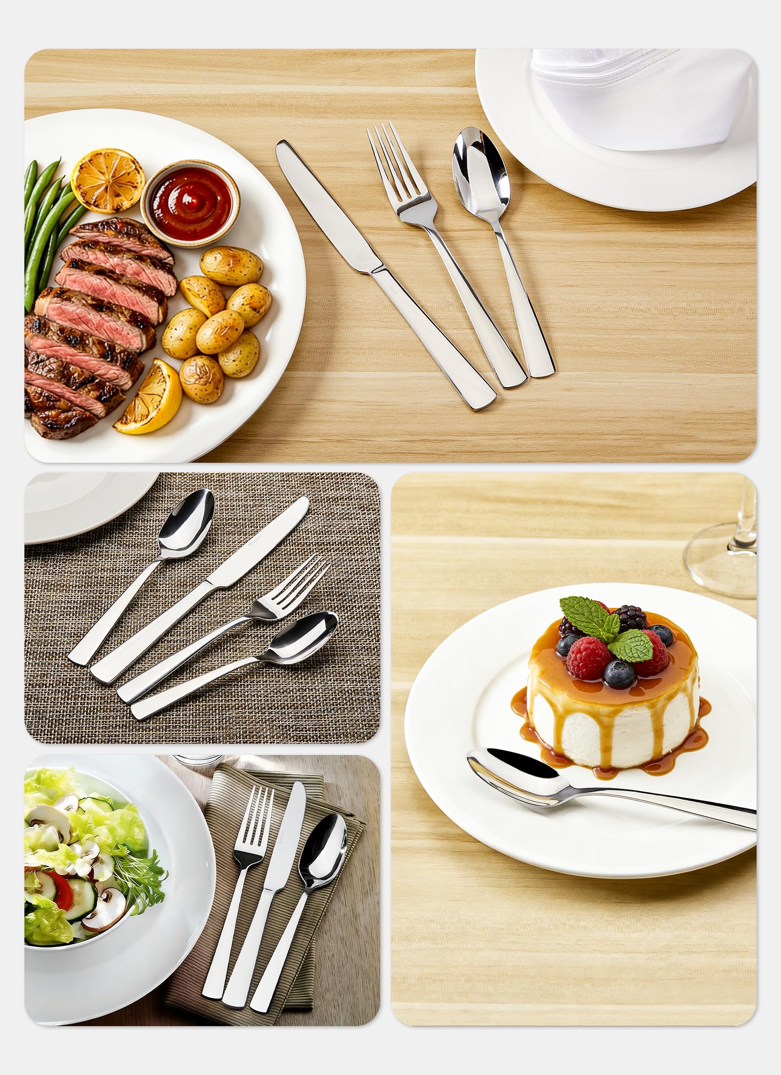 Brightown serving collection on table demonstrating versatility for shared dishes