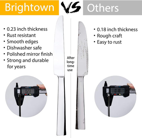 Brightown utensils in hand demonstrating ergonomic weight and easy control