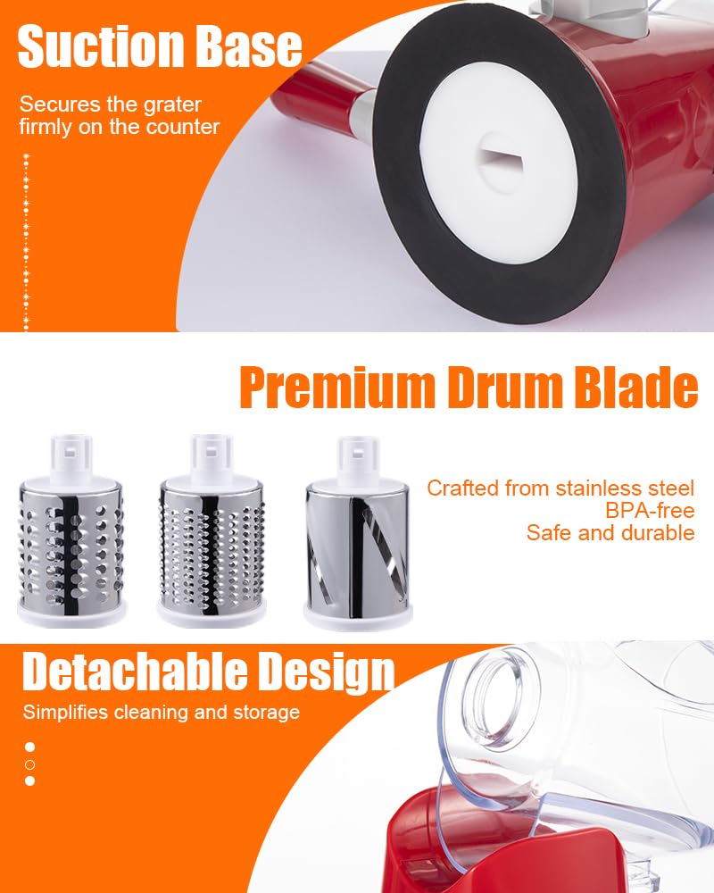 Brigii disassembled parts showing removable drums for easy cleaning and storage