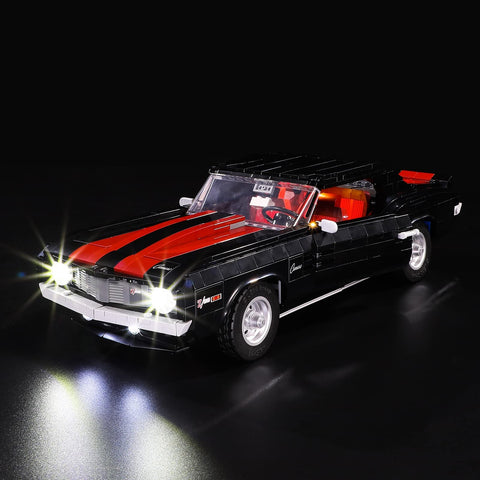 BRIKSMAX front view of Camaro showing bright headlights and showroom appeal