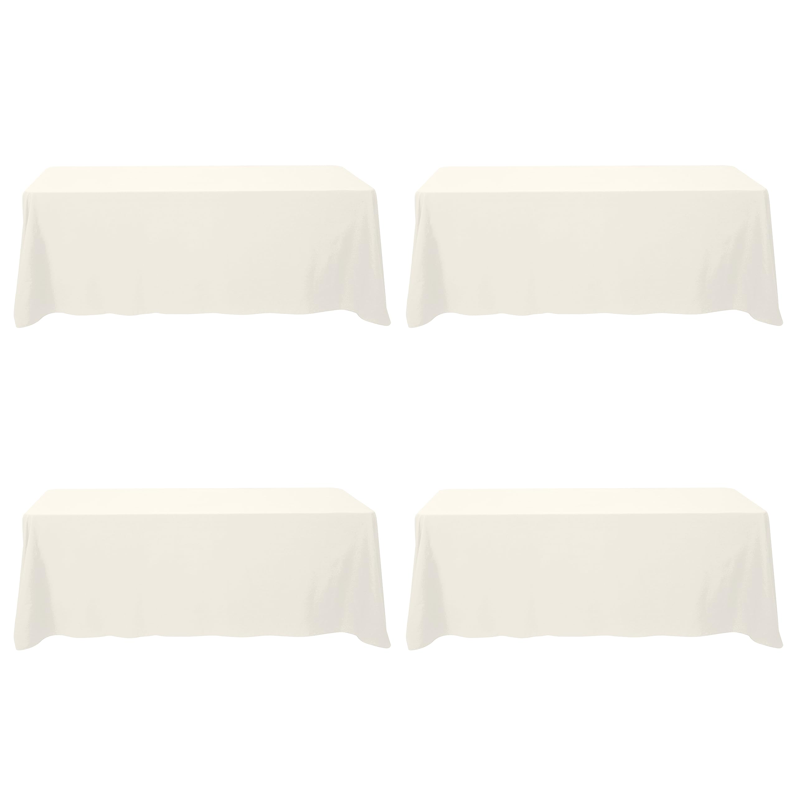 BRILLMAX front packaging view showing four ivory tablecloths and brand