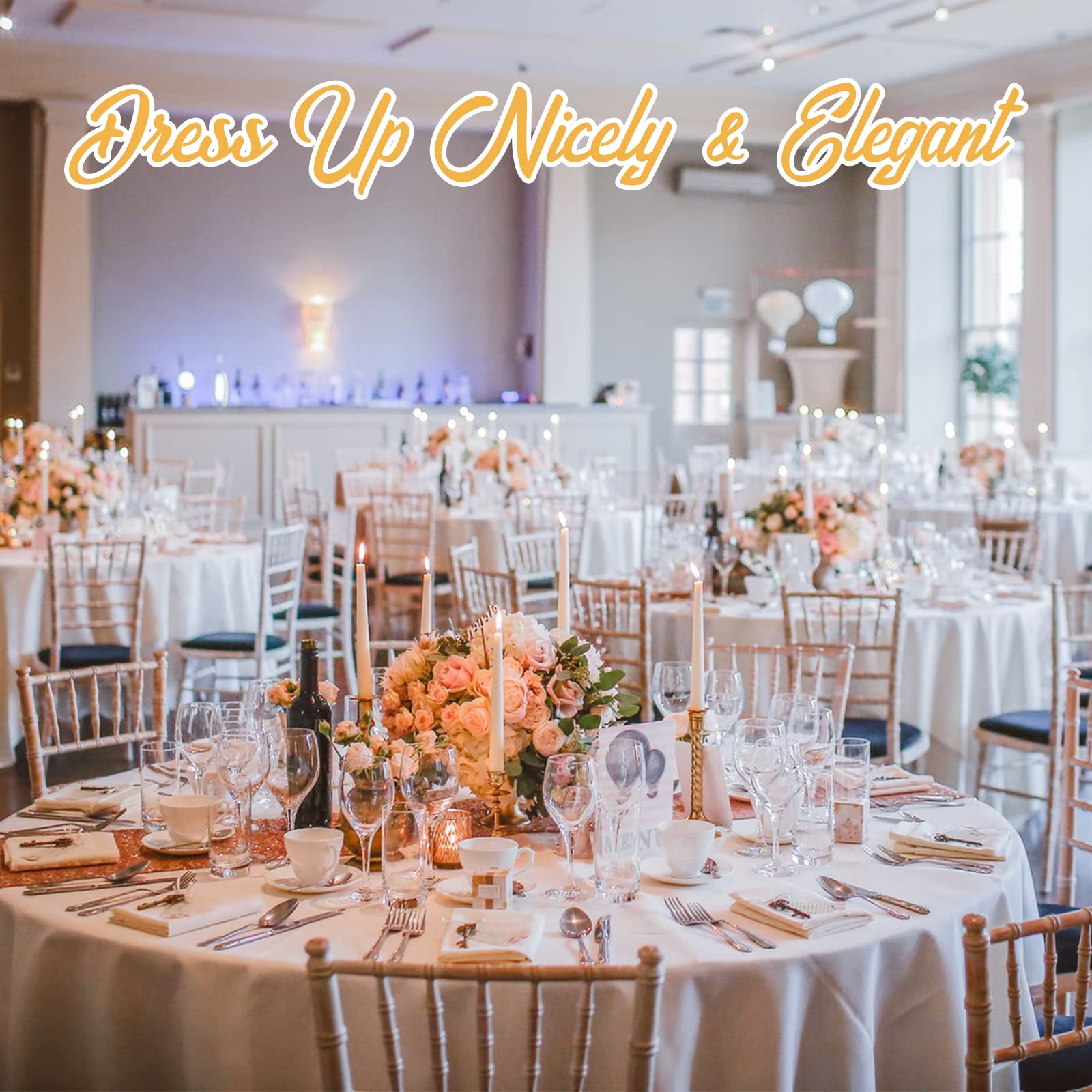 BRILLMAX styled with runner showing layering options for event decor