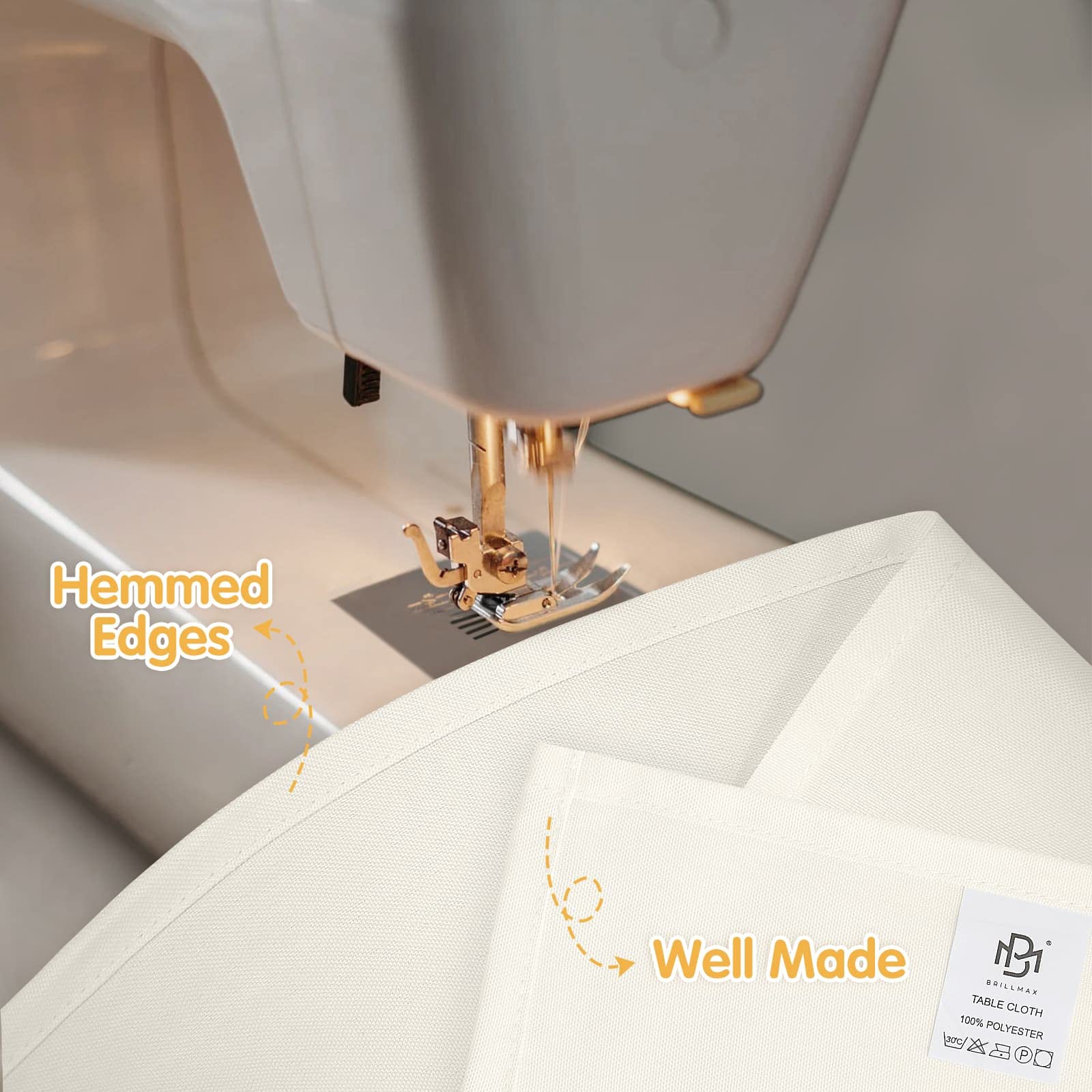 BRILLMAX fitted on a 6ft rectangular table providing polished drape