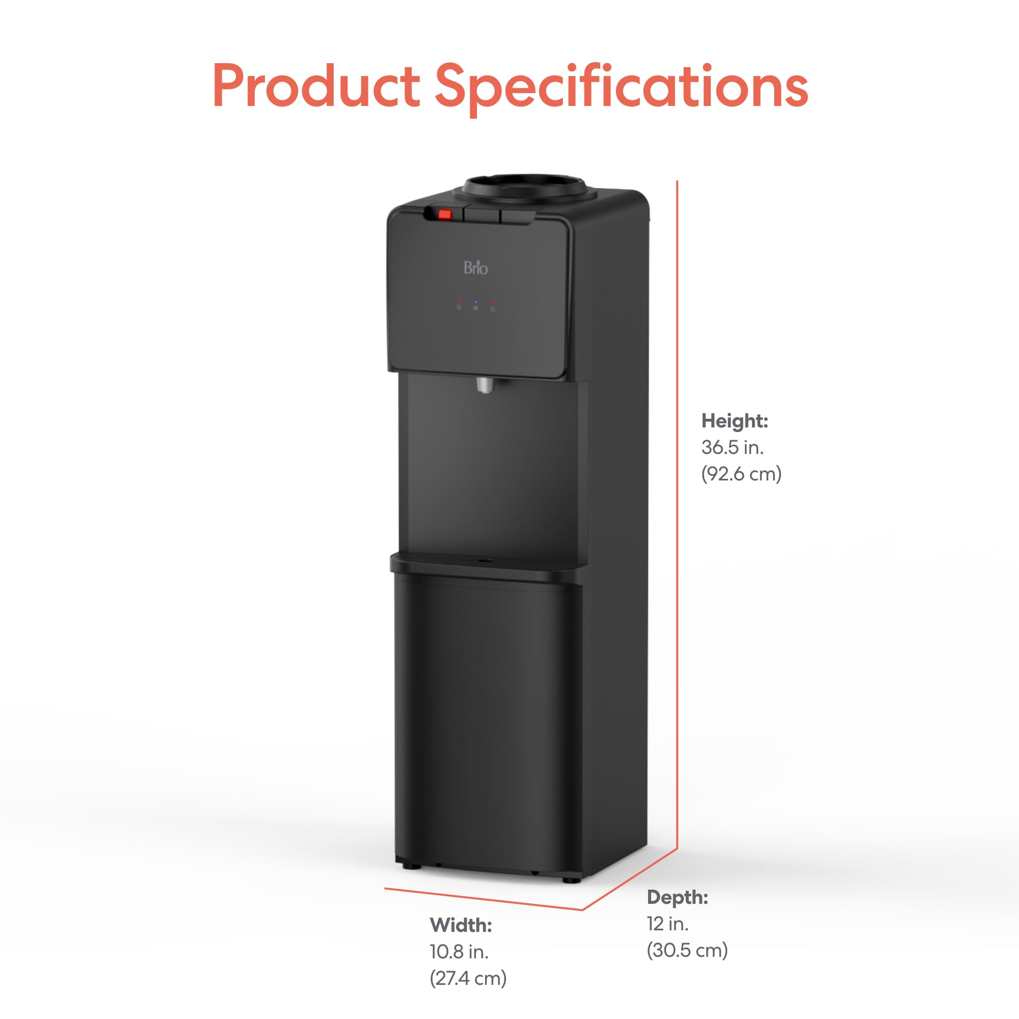 Brio user manual and included parts displaying simple setup benefit