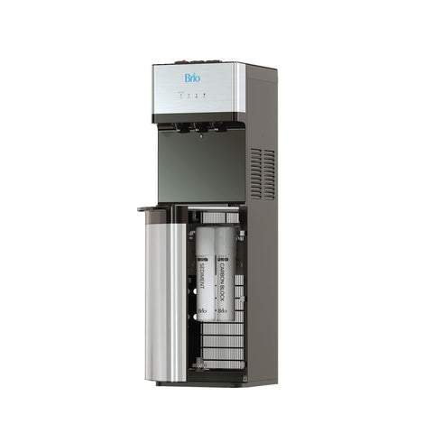 Brio 520 front view showing controls and three temperature taps for versatile serving