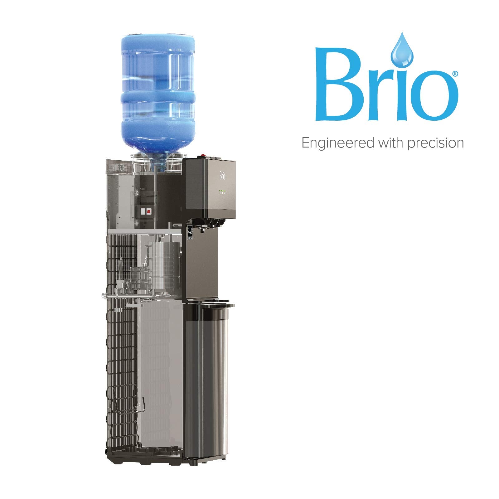 Brio control panel and hot-lock detail conveying easy operation and child-safe design