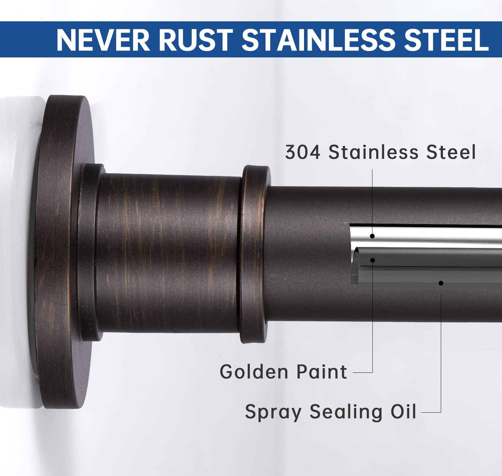 BRIOFOX detailed painted-gold finial, stylish corrosion-resistant finish