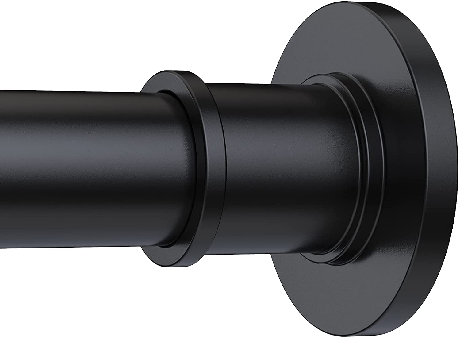 BRIOFOX front view matte black rod showing clean industrial finish and modern look