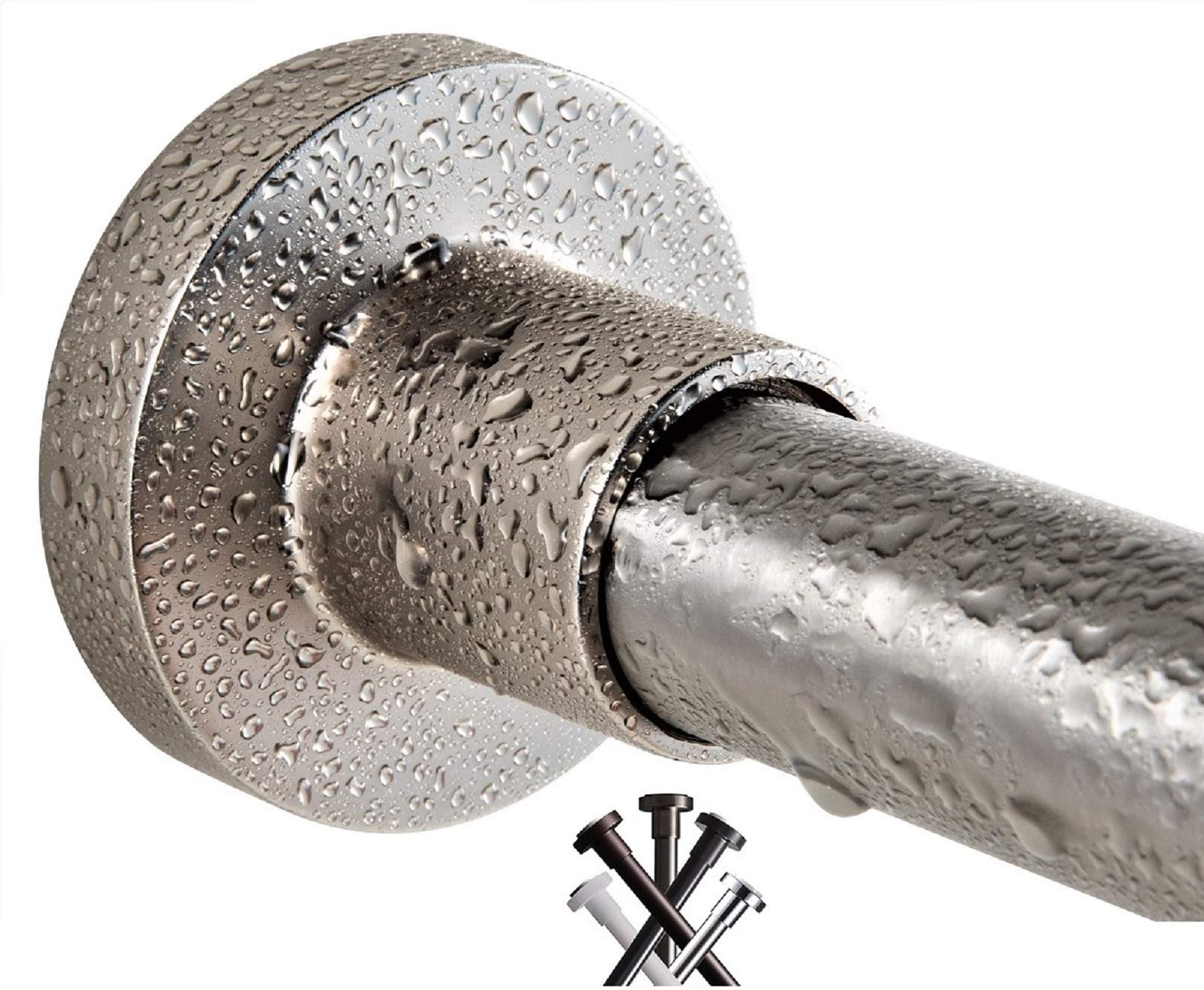 BRIOFOX front view showing brushed nickel rod and clean finish benefit