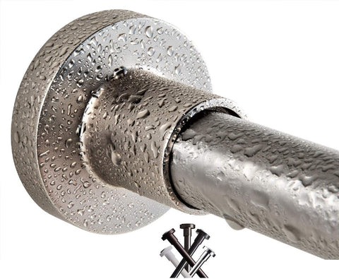BRIOFOX front view showing brushed nickel rod and clean finish benefit