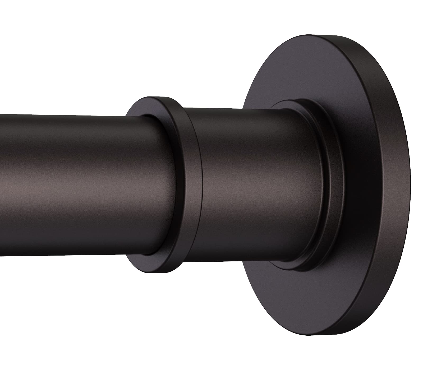 BRIOFOX front view bronze shower rod showing finish and style benefit