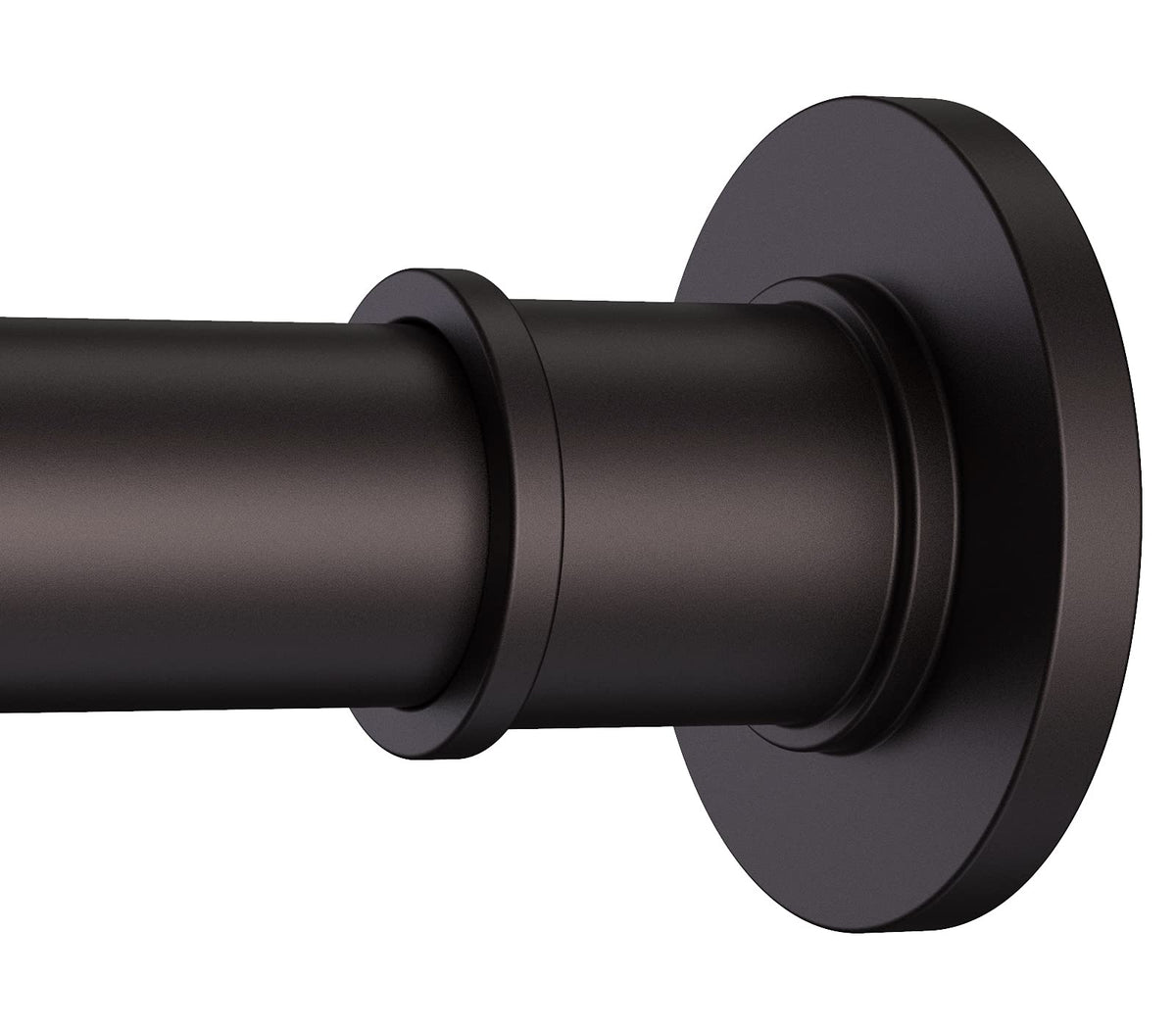 BRIOFOX front view bronze shower rod showing finish and style benefit