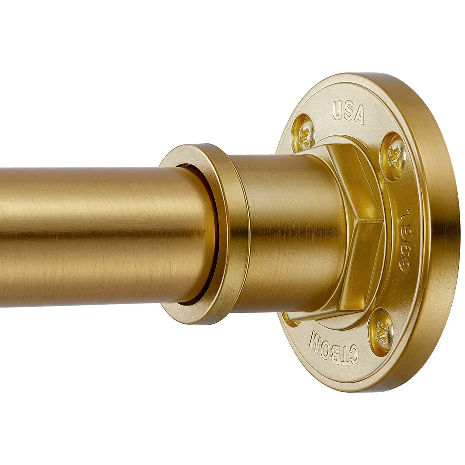 BRIOFOX front view gold rod showing industrial style and sturdy appearance